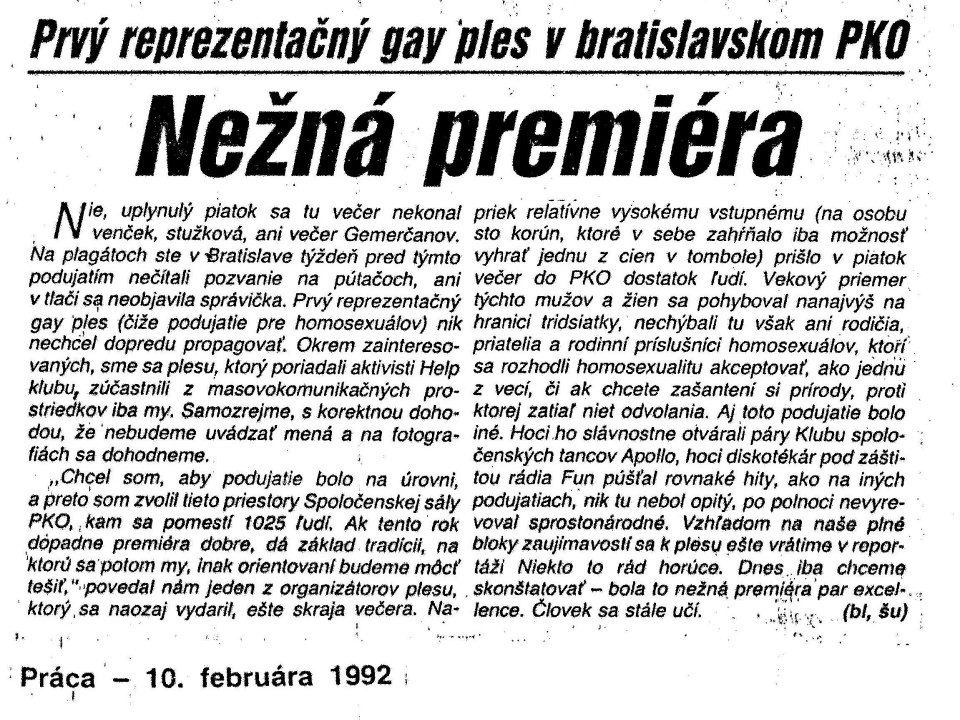 Noviny Práca, rok 1992