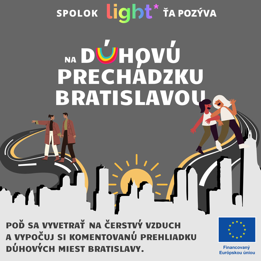 Dúhová prechádzka Bratislavou: Komentovaná prehliadka chce ukázať, kde sa písala teplá história