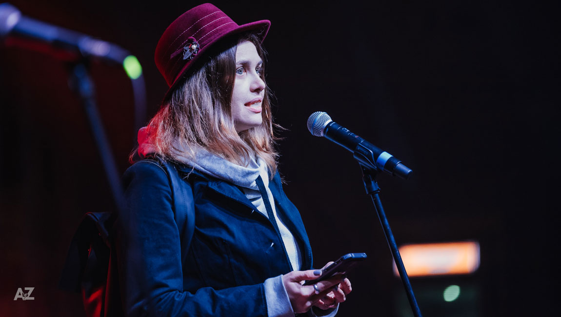 príhovor rámci festivalu Slovenská Tepláreň Alexandra Demetrianová z iniciatívy Ide nám o život