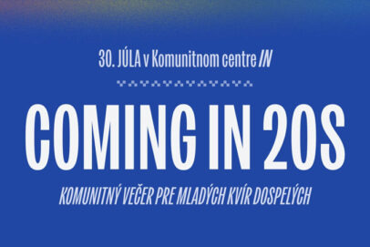 PRIDE mesiac: Coming IN 20s - komunitný večer pre mladých kvír dospelých